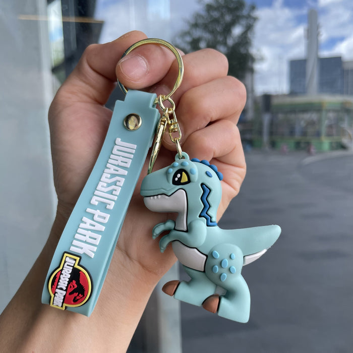 Wholesale Dinosaur PVC Keychain Trendy Cartoon Bag Charm for Gift Resale MOQ≥2