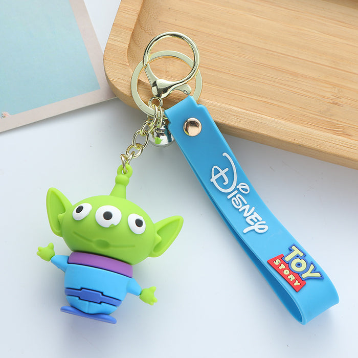 Wholesale Silicone Cartoon Keychain Pendant Car Key Accessory and Bag Charm for Everyday Use
