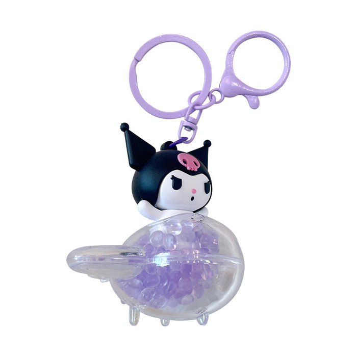 Wholesale Cartoon Acrylic Liquid Quicksand Keychain JDC-KC-YanG046