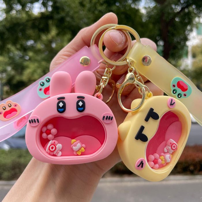 Wholesale Creative Big-Mouth Small Animal Maze Keychain