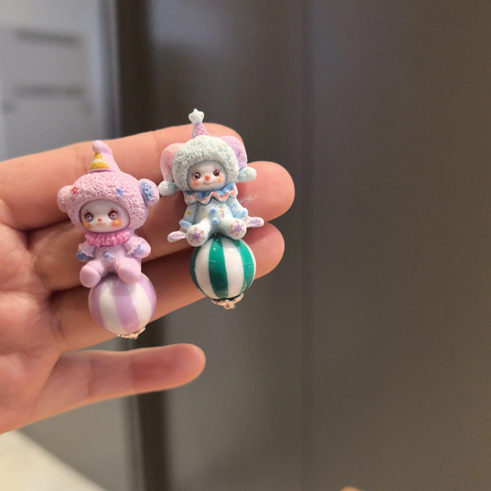 Wholesale Cartoon silver needle jewelry cute