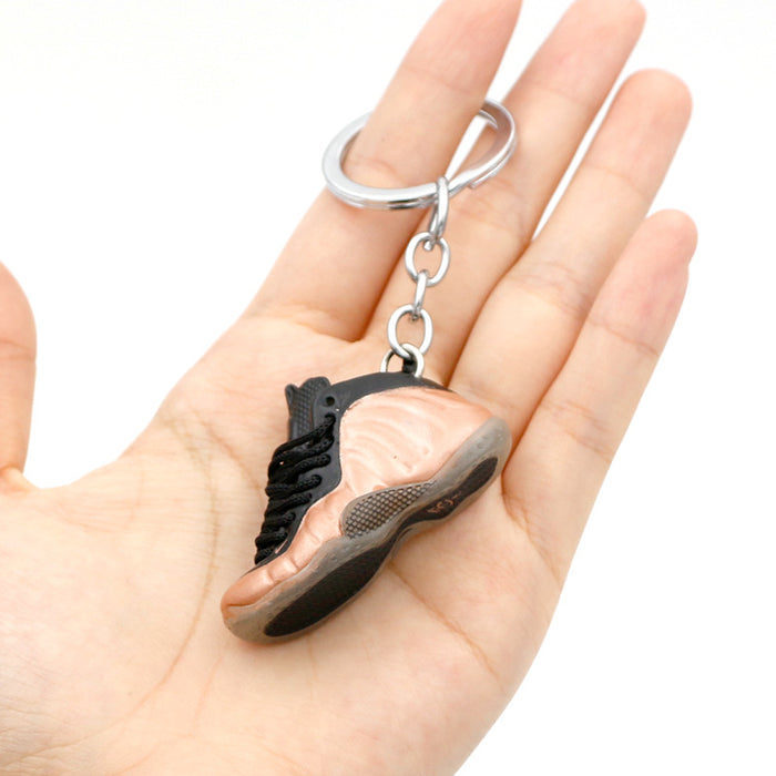 Wholesale 3D Stereoscopic Basketball Shoes PVC Keychains JDC-KC-QLPing018