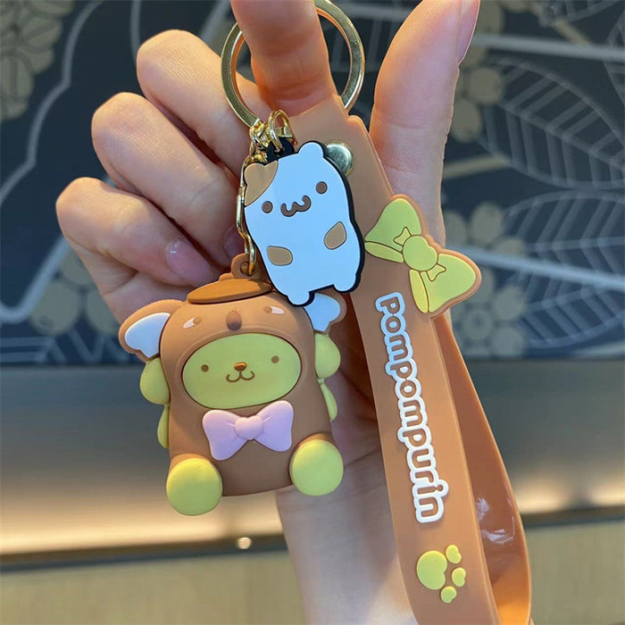 Wholesale Silicone Cartoon Doll Keychain JDC-KC-MingT229