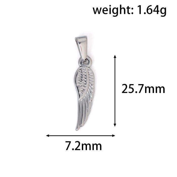 Wholesale 6pcs/set Love Angel Bear Stainless Steel Plated 24K  Pendant Accessories