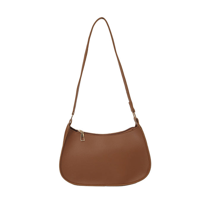 Wholesale Solid color simple small square bag women' s new high-end underarm shoulder bag popular underarm bag