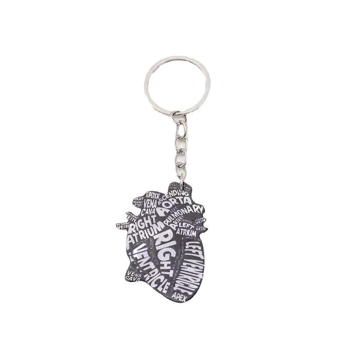 Wholesale Heart Shape Cartoon Acrylic Key ChainJDC-KC-Went002