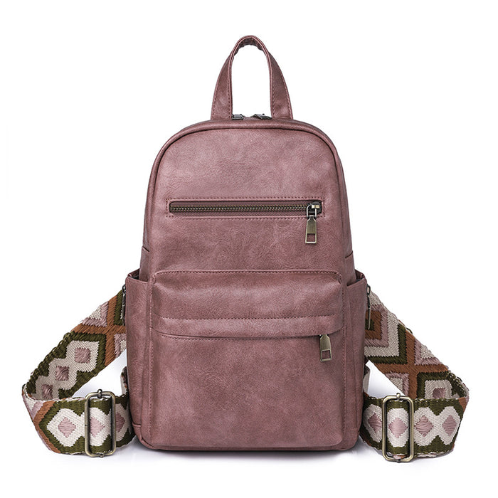 Wholesale Large Capacity PU Solid Color Backpack JDC-BP-YouYJ003