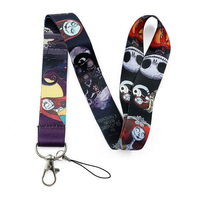 Wholesale Christmas Cartoon Lanyard Ribbon Keychain JDC-KC-QiChao032