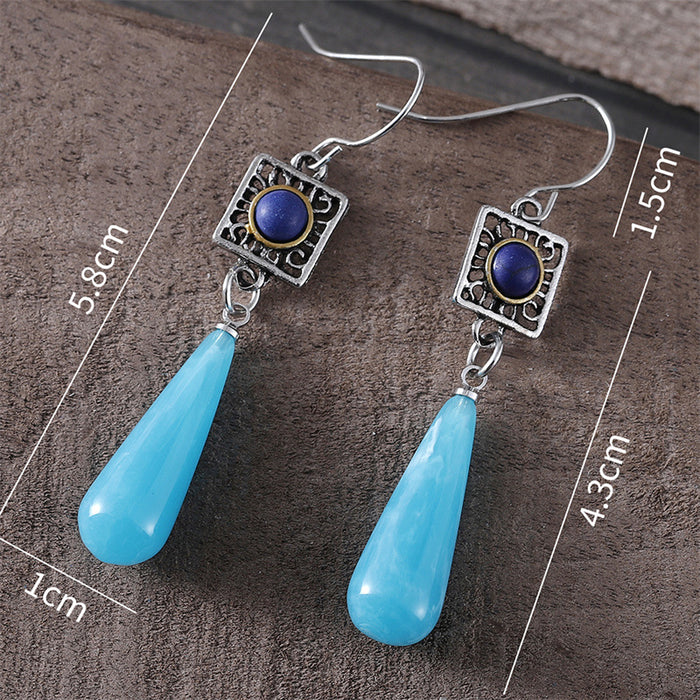 Wholesale Ethnic Style Two-color Set-turquoise Earrings