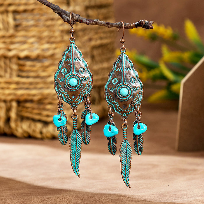 Wholesale Geometric Alloy Tassel Earrings for Women Party Wear Fashion Accessory MOQ≥2