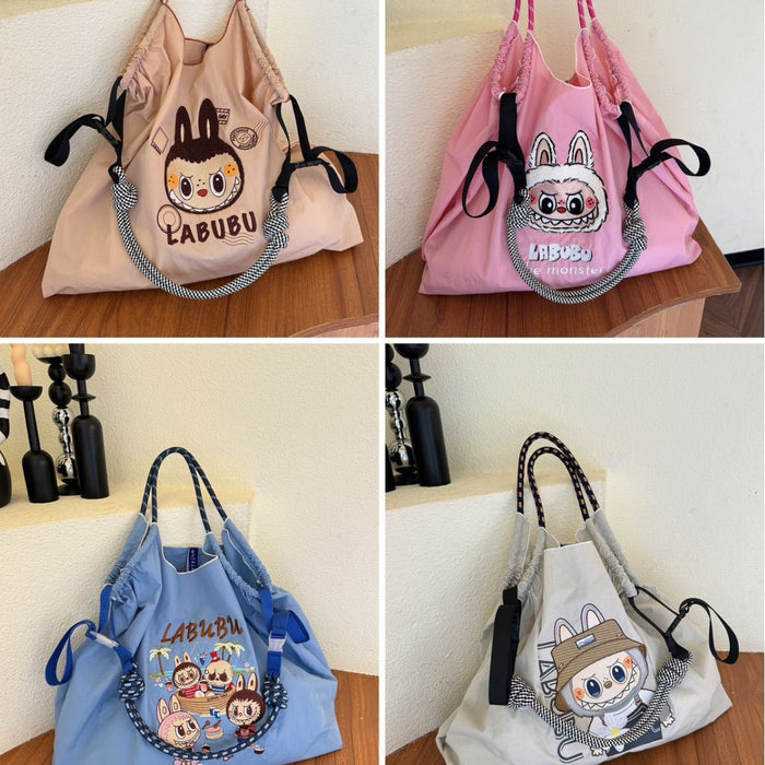 Wholesale Cute waist bag embroidered waterproof nylon crossbody bag versatile casual shoulder bag daily handbag