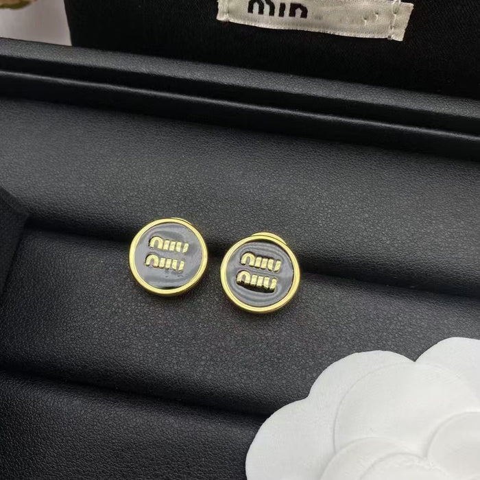Wholesale Women's M Letter Drop Earrings