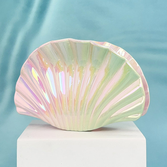 Wholesale Electroplated Plastic Hair Claw Clip with Gradient Shell Design Boutique