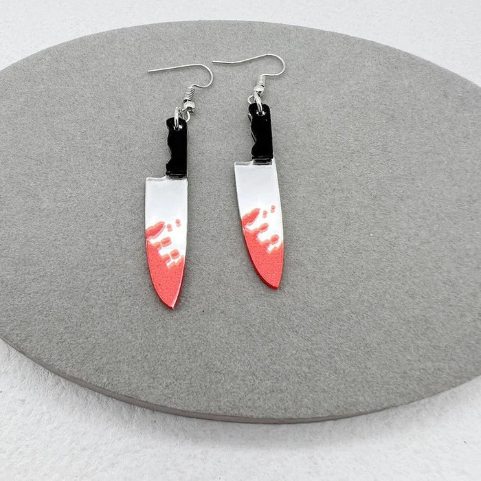 Wholesale European and American  saw and axe earrings