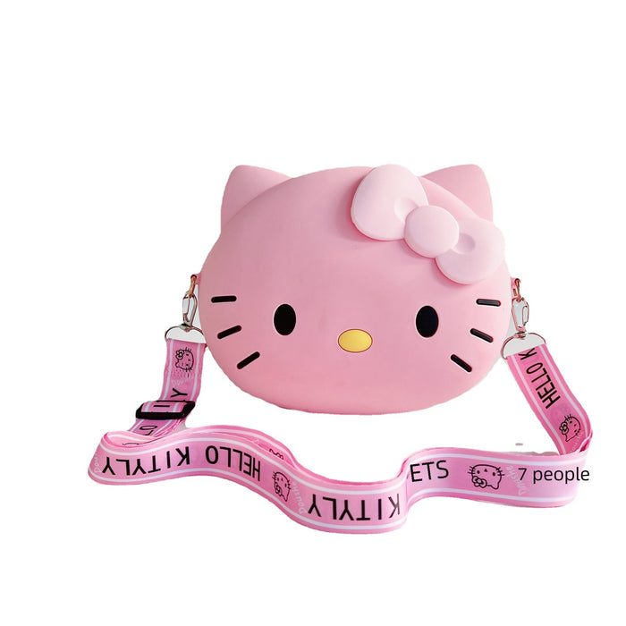Wholesale New cartoon phone bag, single shoulder crossbody bag, cat head bag