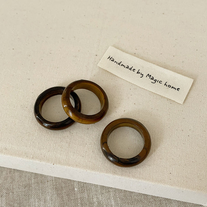 Wholesale Natural stone ring, niche personality, simple and versatile temperament, ring ring, ring