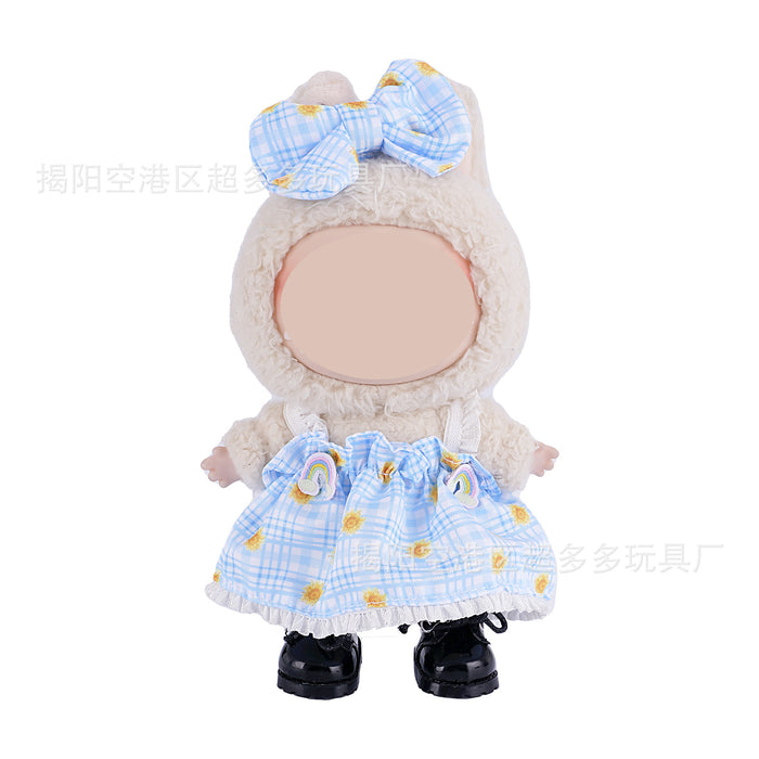 Wholesale shaped plaid overalls suit
