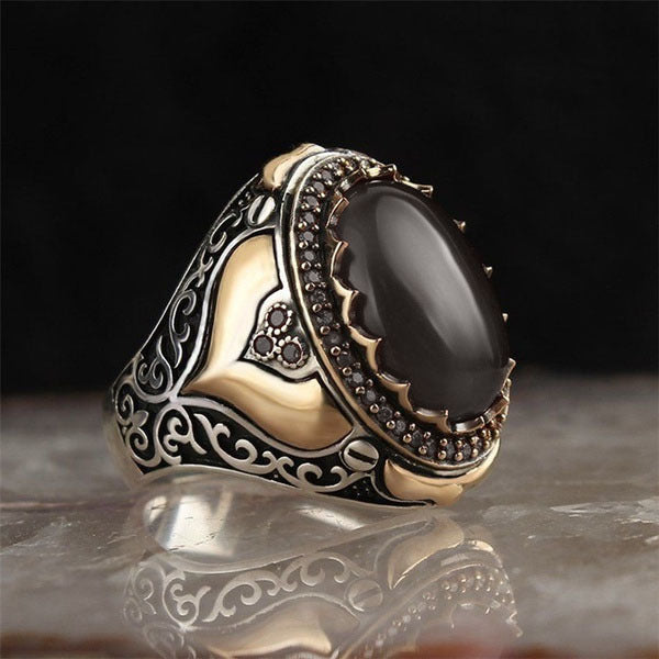 Wholesale Fashion Stylish Winding Agate Stone Ring