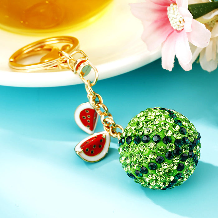 Wholesale Car keychain creative bag pendant metal keychain ring