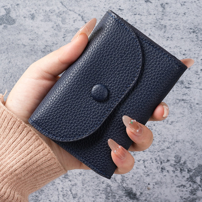 Wholesale Fashion PU Leather Wallet with Lychee Pattern Card Holder and Coin Pocket