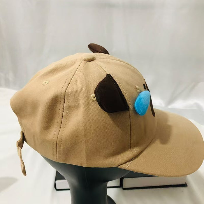 Wholesale Hat Cartoon Bear Stereo Nose Snot Puppy Student Riding Sunshade Sunscreen Big Head Baseball Cap