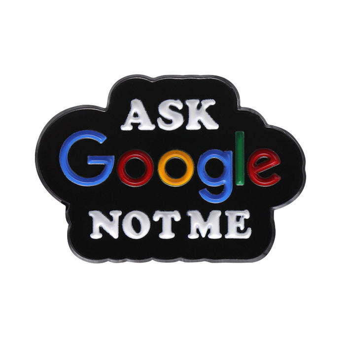Wholesale Creative English Letter Brooch Inspirational Saying Badge Zinc Alloy Metal Pin Fashion Accessory