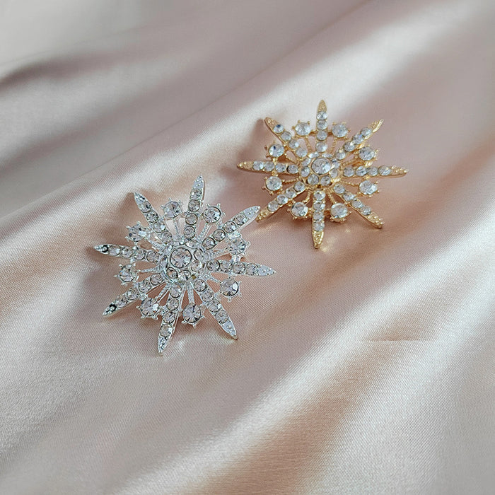 Wholesale snowflake corsage temperament  star ladies brooch accessories