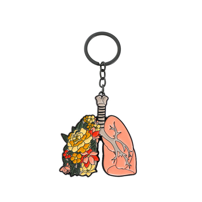 Wholesale 5PCS Creative Human Organ Zinc Alloy Keychain JDC-KC-GYu004