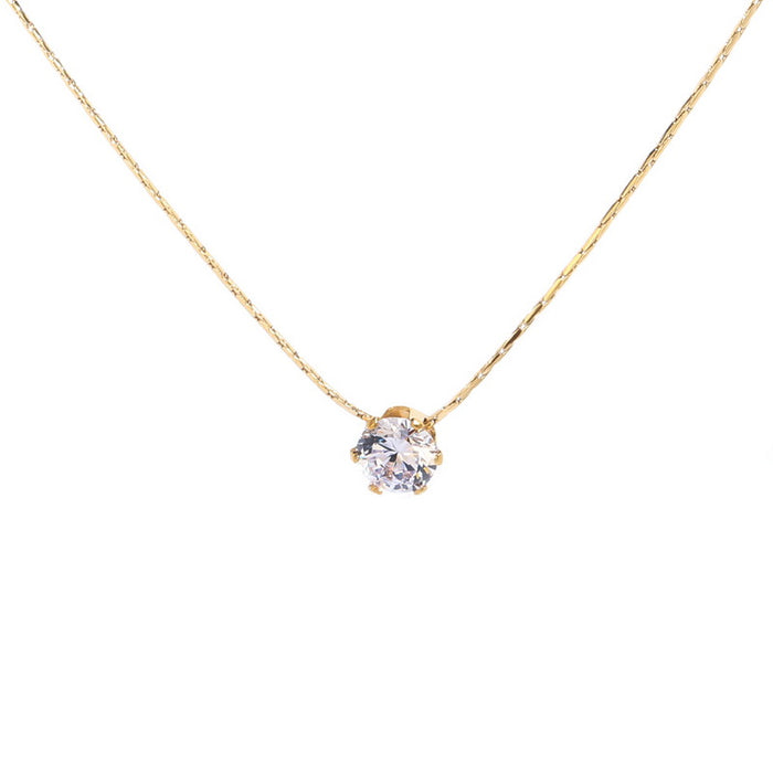 Wholesale Gold high-end pendant necklace, collarbone chain, niche light luxury accessory