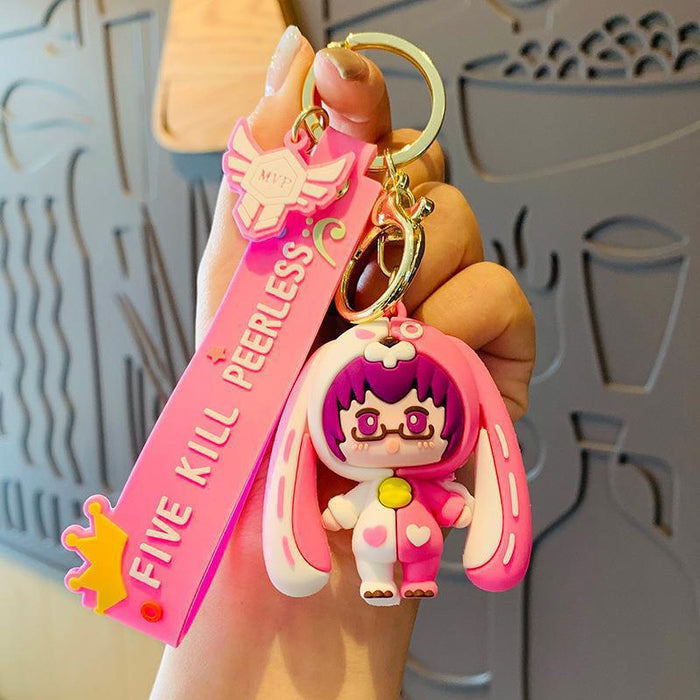 Wholesale Cartoon 3D Doll PVC Keychain JDC-KC-MingT054