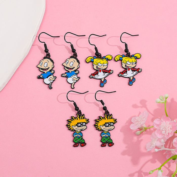 Wholesale Cute Cartoon Pendant Earrings