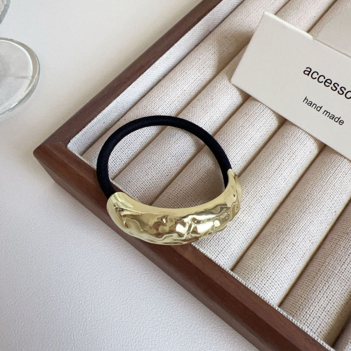 Wholesale Metal Cross Golden Head Rope Ball Head Rubber Hair Ring Hair Rope