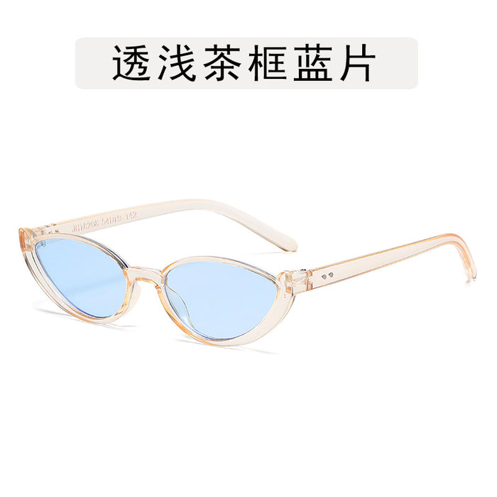 Wholesale Cat eye niche half frame sunglasses retro glasses fashion trend sunglasses