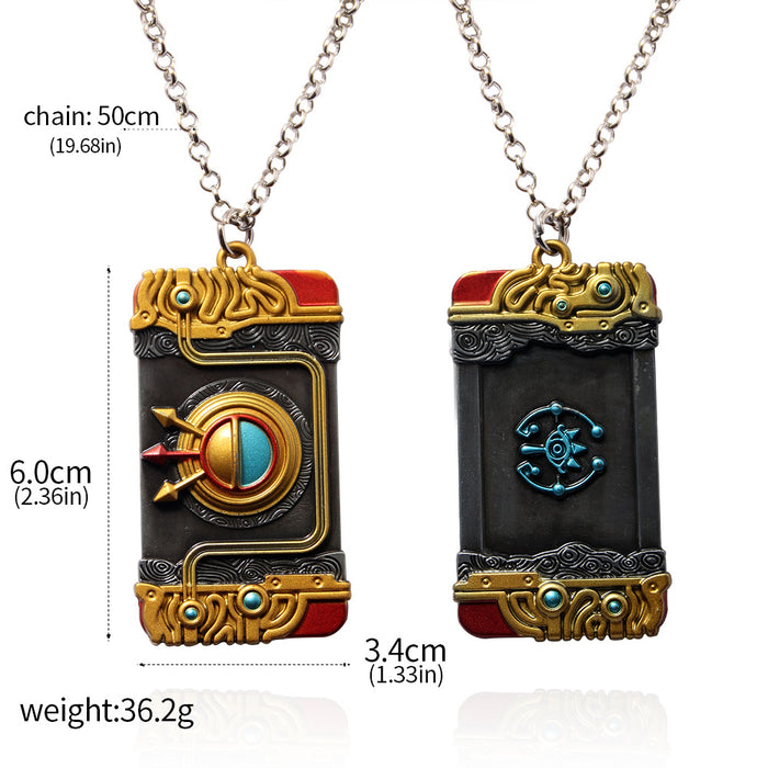 Wholesale Cartoon Bagpipe Necklace Keychain Set JDC-NE-YouM013