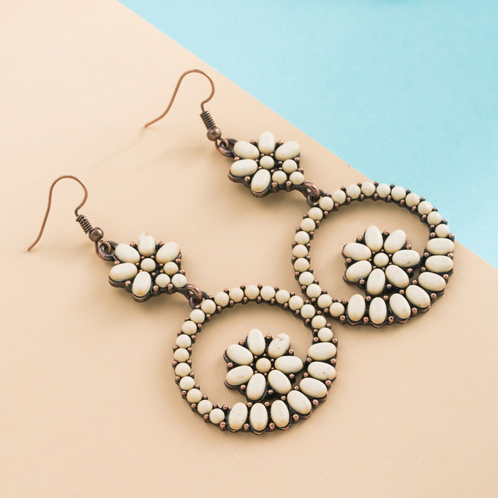 Wholesale round temperament exaggerated niche earrings