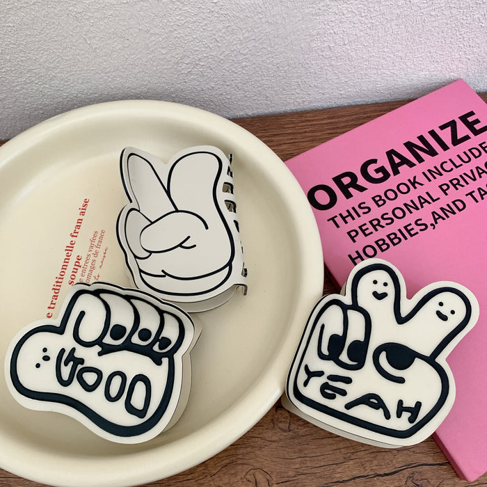 Wholesale New creative personality bier gesture thumb gesture hairpin grip shark home ponytail hair accessories women