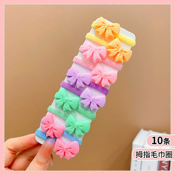 Wholesale Cute Cartoon Hair Ties for Kids Soft Elastic Everyday Styling Baby Hair Accessory