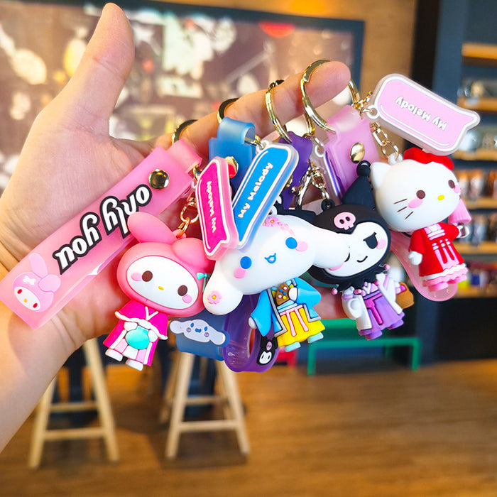 Wholesale Cartoon Silicone Doll Keychain JDC-KC-Tingm302