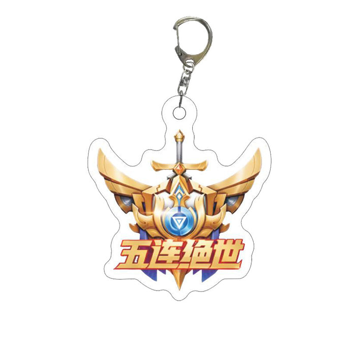 Wholesale Game-themed acrylic keychain accessory