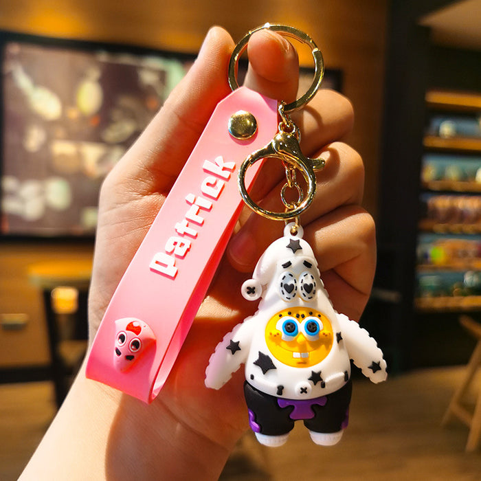 Wholesale Cartoon Silicone Doll Keychain JDC-KC-Tingm297