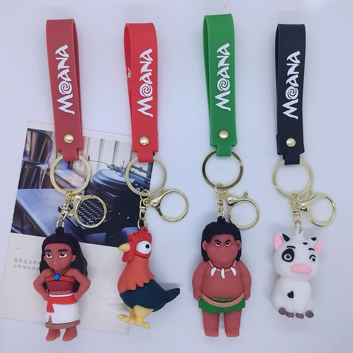 Wholesale creative cartoon ocean strange edge key chain pendant bag car key chain accessories gift