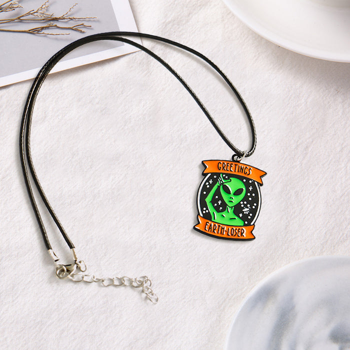 Wholesale Alien Anime Pendant Alloy Necklace Keychain JDC-NE-XiuH014