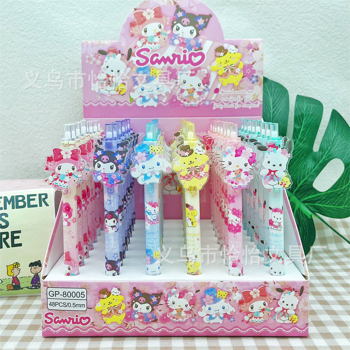 Wholesale 48pcs/box Press gel pen cartoon patch 0. 5 student stationery writing smooth