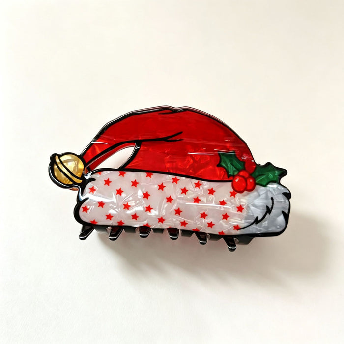 Wholesale Christmas PVC Shark Claw Hair Clip Cute Deer Snowman Design Women S Everyday Hair Accessory Boutique Resale Gift
