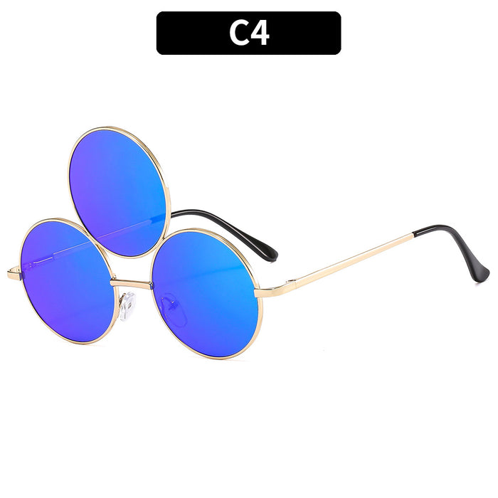 Wholesale Funny Three Circles One Piece PC Sunglasses JDC-SG-XIa076