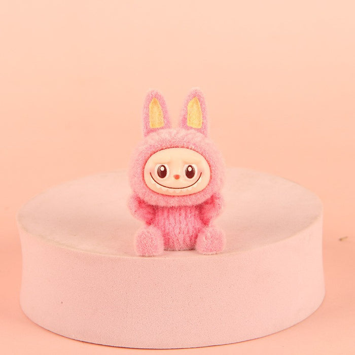 Wholesale Creative Resin Flocked Keychain