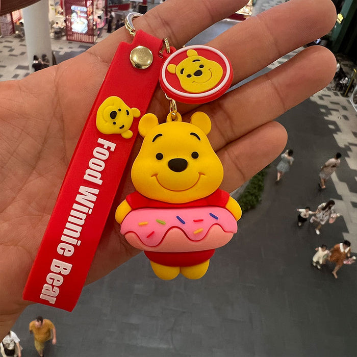 Wholesale Bear Cartoon Dolls PVC Keychains JDC-KC-MiaoY071