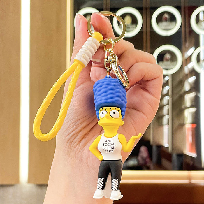 Wholesale Silicone Cartoon Doll Keychain JDC-KC-Benxin027