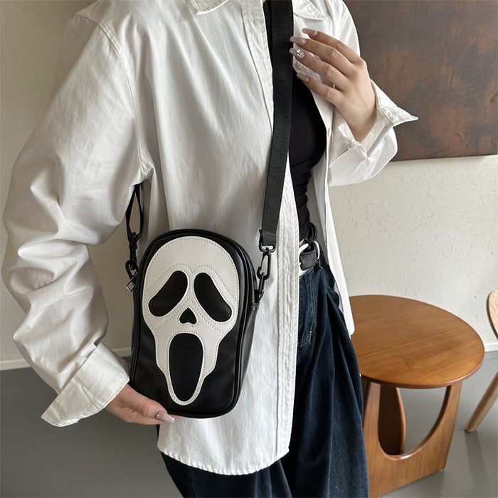 Wholesale Halloween Skull PU Messenger Bag JDC-SD-Wangp005