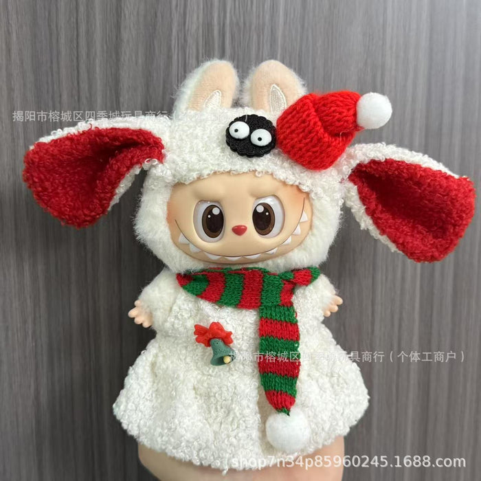 Wholesale Only the clothing keychain dolls Christmas outfit sets.